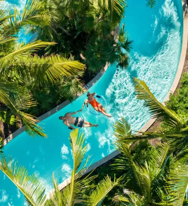 Aerial Drone Lazy River from Above