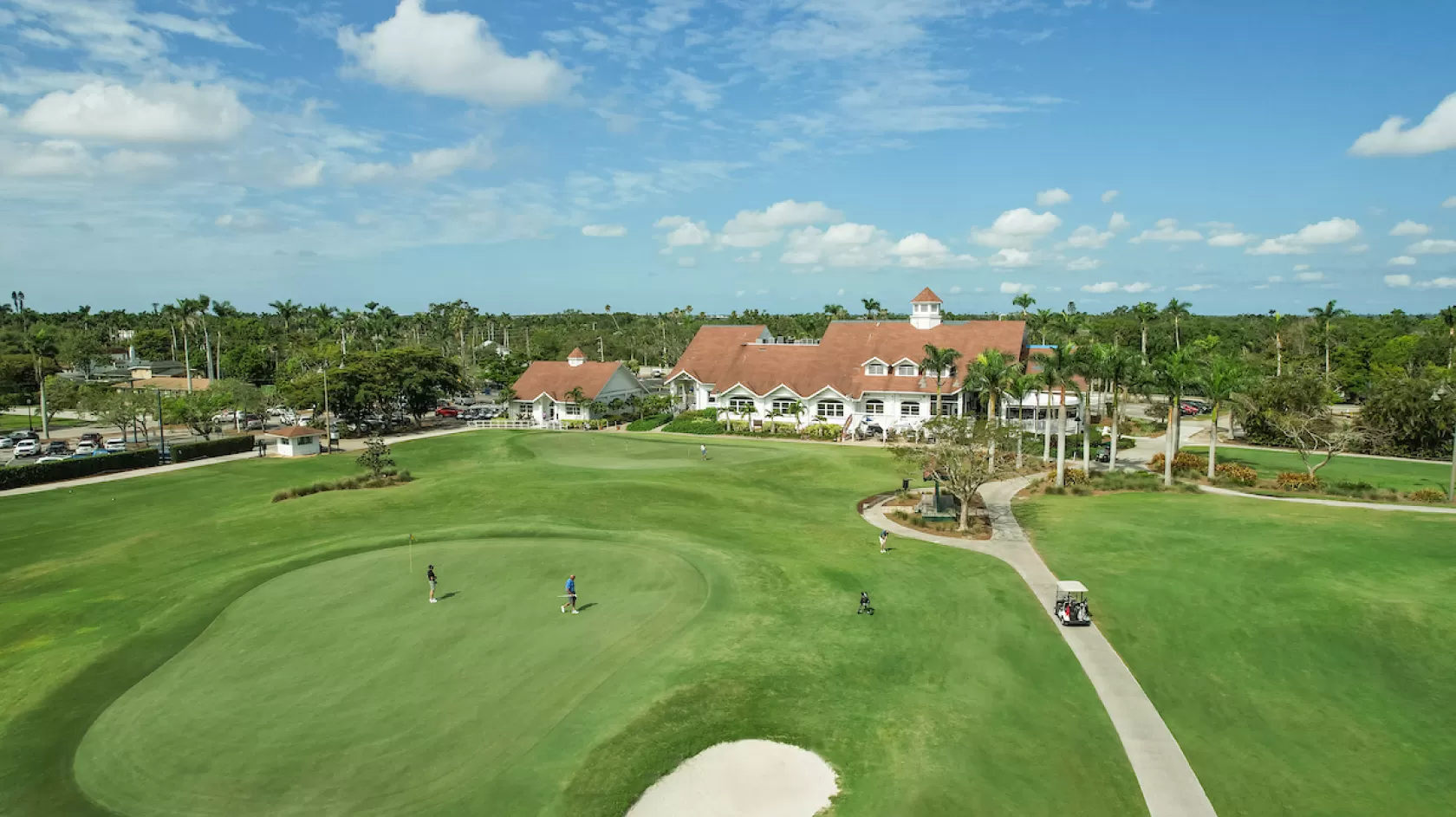 A drone photo of Fort Myers Country Club