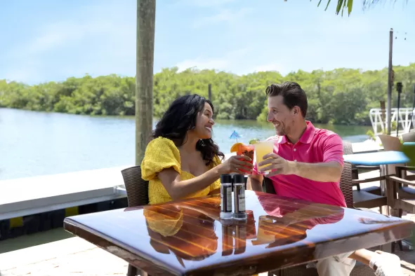Couple Dining in Matlacha