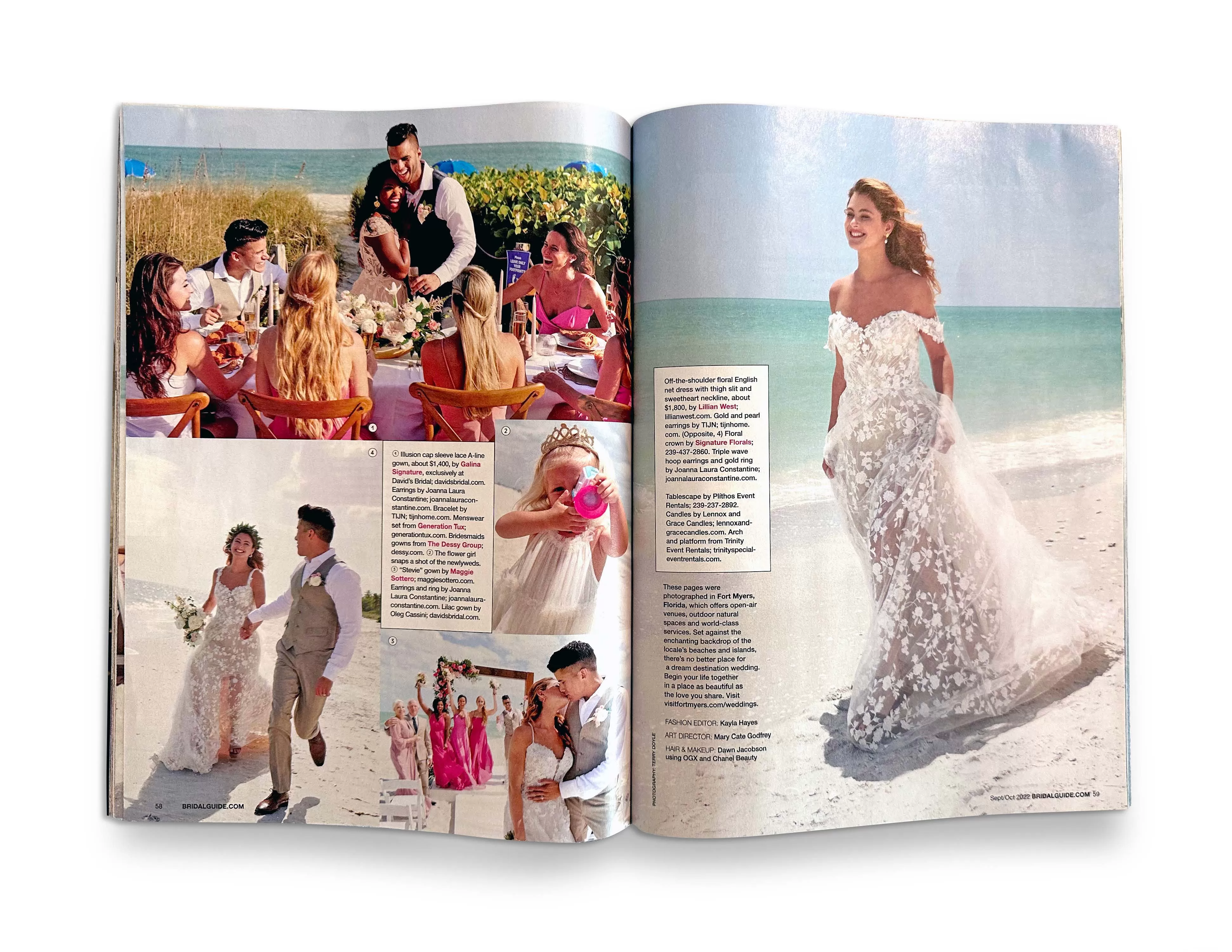 Screenshot of Bridal Guide magazine - page 4